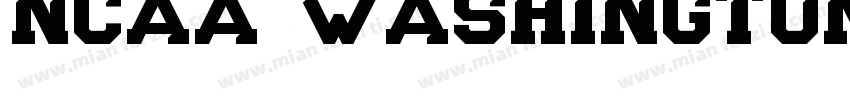 NCAA Washington St字体转换